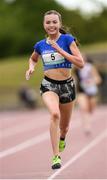 20 May 2017; Jodie McCann, Institute of Education, on her way to winning the senior girls 1500m event during day 2 of the Irish Life Health Leinster Schools Track & Field Championships at Morton Stadium in Dublin. Photo by Stephen McCarthy/Sportsfile