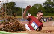 20 May 2017; Shane Parle of St Peters Wexford competing in the senior boys long jump event during day 2 of the Irish Life Health Leinster Schools Track & Field Championships at Morton Stadium in Dublin. Photo by Stephen McCarthy/Sportsfile