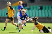 20 May 2017; Caoimhe McGrath of Munster in action against Geraldine McLaughlin of Ulster during the MMI Ladies Football Interprovincial Tournament final between Munster and Ulster at Gavan Diffy Park in Monaghan. Photo by Ramsey Cardy/Sportsfile