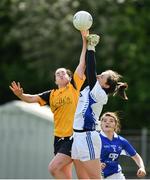 20 May 2017; Aisling Doonan of Ulster in action against Martina O'Brien of Munster during the MMI Ladies Football Interprovincial Tournament final between Munster and Ulster at Gavan Diffy Park in Monaghan. Photo by Ramsey Cardy/Sportsfile