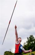 20 May 2017; Ronan Kelly of Scoil Ui Mhuire competing in the intermediate boys javelin event during day 2 of the Irish Life Health Leinster Schools Track & Field Championships at Morton Stadium in Dublin. Photo by Stephen McCarthy/Sportsfile