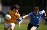 20 May 2017; Eamon Keogh of Longford in action against Darragh Conlon of Dublin during the Electric Ireland Leinster GAA Minor Football Championship Quarter-Final match between Dublin and Longford at Parnell Park in Dublin. Photo by Sam Barnes/Sportsfile