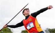 20 May 2017; Cian Hegarty of Temple Carraig competing in the intermediate boys javelin event during day 2 of the Irish Life Health Leinster Schools Track & Field Championships at Morton Stadium in Dublin. Photo by Stephen McCarthy/Sportsfile