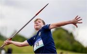 20 May 2017; Louis McDonough of Castleknock College competing in the intermediate boys javelin event during day 2 of the Irish Life Health Leinster Schools Track & Field Championships at Morton Stadium in Dublin. Photo by Stephen McCarthy/Sportsfile