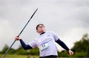 20 May 2017; Martin Healy of CUS competing in the intermediate boys javelin event during day 2 of the Irish Life Health Leinster Schools Track & Field Championships at Morton Stadium in Dublin. Photo by Stephen McCarthy/Sportsfile