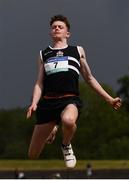20 May 2017; Eoghan Conroy of Belvedere competing in the intermediate boys triple jump event during day 2 of the Irish Life Health Leinster Schools Track & Field Championships at Morton Stadium in Dublin. Photo by Stephen McCarthy/Sportsfile
