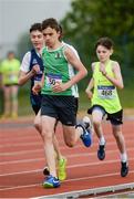 20 May 2017; Rory Falvey of Bandon Grammar School, Co Cork, leading during the Boys 800m Minor event during the Irish Life Health Munster Schools Track & Field Championships at C.I.T in Cork. Photo by Piaras Ó Mídheach/Sportsfile