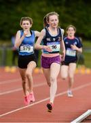 20 May 2017; Sarah Hosey of Castletroy College, Co Limerick, leading Ailbhe O'Neill of St Mary's Nenagh, Co Tipperary during the Girls 800m Minor event during the Irish Life Health Munster Schools Track & Field Championships at C.I.T in Cork. Photo by Piaras Ó Mídheach/Sportsfile