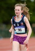 20 May 2017; Sarah Hosey of Castletroy College, Co Limerick, during the Girls 800m Minor event during the Irish Life Health Munster Schools Track & Field Championships at C.I.T in Cork. Photo by Piaras Ó Mídheach/Sportsfile