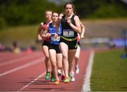 20 May 2017; Molly Brown of CCC leads the field with a lap to go on her way to winning the intermediate girls 800m event during day 2 of the Irish Life Health Leinster Schools Track & Field Championships at Morton Stadium in Dublin. Photo by Stephen McCarthy/Sportsfile