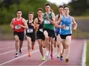 20 May 2017; Eoghan Bracken of St Josephs Rochfortbridge leads the field in the senior boys 800mevent during day 2 of the Irish Life Health Leinster Schools Track & Field Championships at Morton Stadium in Dublin. Photo by Stephen McCarthy/Sportsfile