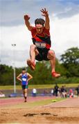 20 May 2017; Mark Shelly of Boyne CS competes in the senior boys long jump event during day 2 of the Irish Life Health Leinster Schools Track & Field Championships at Morton Stadium in Dublin. Photo by Stephen McCarthy/Sportsfile