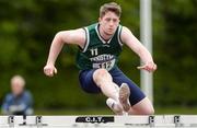 20 May 2017; Darragh Miniter of CBS Ennistymon, Co Clare, competing in the Boys 100m Hurdles 91.4cm Intermediate event during the Irish Life Health Munster Schools Track & Field Championships at C.I.T in Cork. Photo by Piaras Ó Mídheach/Sportsfile