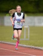 20 May 2017; Aimee Hayde of St Mary's, Newport, Co Tipperary, on her way to winning the Girls 1500m Junior event during the Irish Life Health Munster Schools Track & Field Championships at C.I.T in Cork. Photo by Piaras Ó Mídheach/Sportsfile