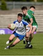 20 May 2017; Josh Walsh of Monaghan in action against John Rehill of Fermanagh during the Ulster GAA Football Minor Championship Preliminary Round match between Monaghan and Fermanagh at St Tiernach's Park in Clones, Co. Monaghan. Photo by Oliver McVeigh/Sportsfile