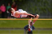 20 May 2017; Adam Born of Pobalscoil na Trionoide, Co Cork, competing in the Boys High Jump Senior event during the Irish Life Health Munster Schools Track & Field Championships at C.I.T in Cork. Photo by Piaras Ó Mídheach/Sportsfile