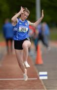 20 May 2017; Shauna Ryan of Crescent College Com SJ, Co Limerick, competing in the Girls Triple Jump Intermediate event during the Irish Life Health Munster Schools Track & Field Championships at C.I.T in Cork. Photo by Piaras Ó Mídheach/Sportsfile