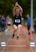 20 May 2017; Sophie Meredith of SMI Newcastle West, Co Limerick, competing in the Girls Triple Jump Intermediate event during the Irish Life Health Munster Schools Track & Field Championships at C.I.T in Cork. Photo by Piaras Ó Mídheach/Sportsfile