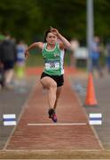 20 May 2017; Aisling Cassidy of Bandon Grammar School, Co Cork, competing in the Girls Triple Jump Intermediate event during the Irish Life Health Munster Schools Track & Field Championships at C.I.T in Cork. Photo by Piaras Ó Mídheach/Sportsfile