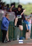 20 May 2017; Jack Corcoran of Waterpark, Co Waterford, competing in the Boys Triple Jump Junior event during the Irish Life Health Munster Schools Track & Field Championships at C.I.T in Cork. Photo by Piaras Ó Mídheach/Sportsfile