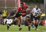 20 May 2017; Francis Saili of Munster is tackled by Keelan Giles of Ospreys during the Guinness PRO12 semi-final match between Munster and Ospreys at Thomond Park in Limerick. Photo by Brendan Moran/Sportsfile