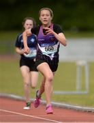 20 May 2017; Una O'Brien of Waterpark, Co Waterford, competing in the Girls 1500m Junior event during the Irish Life Health Munster Schools Track & Field Championships at C.I.T in Cork. Photo by Piaras Ó Mídheach/Sportsfile