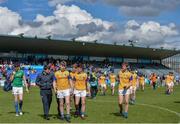 20 May 2017; Longford players leave the field following the Electric Ireland Leinster GAA Minor Football Championship Quarter-Final match between Dublin and Longford at Parnell Park in Dublin. Photo by Sam Barnes/Sportsfile