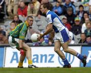 20 June 2004; Chris Conway, Laois, in action against Daithi Regan, Meath. Bank of Ireland Leinster Senior Football Championship Semi-Final, Meath v Laois, Croke Park, Dublin. Picture credit; Brian Lawless / SPORTSFILE