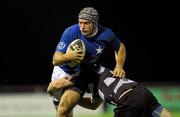 25 November 2011; Hugh Hogan, St Mary's College, is tackled by Richie Leyden, Old Belvedere. Ulster Bank League, Division 1A, St Mary's College v Old Belvedere, Templeville Road, Dublin. Picture credit: Matt Browne / SPORTSFILE