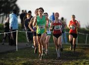 27 November 2011; Sarah Louise Treacy, Meath, 181, leads the field on her way to winning the senior women's race at the Woodie’s DIY Inter County Cross Country Championships. Sligo Racecourse, Sligo. Picture credit: Pat Murphy / SPORTSFILE