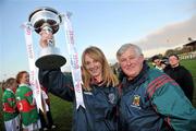 27 November 2011; Carnacon joint managers Beatrice Casey and Jimmy Corbett, right, celebrate at the end of the game. Tesco All-Ireland Senior Ladies Football Club Championship Final, Carnacon v Na Fianna, Ballymahon, Co. Longford. Picture credit: David Maher / SPORTSFILE