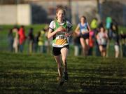27 November 2011; Clodagh O'Reilly, Annalee AC, during the final stages on her way to winning the women's U16 race at the Woodie’s DIY Inter County Cross Country Championships. Sligo Racecourse, Sligo. Picture credit: Pat Murphy / SPORTSFILE