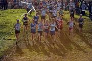 27 November 2011; A general view of action from the Boy's U16 race at the Woodie’s DIY Inter County Cross Country Championships. Sligo Racecourse, Sligo. Picture credit: Pat Murphy / SPORTSFILE