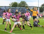 19 May 2017; Action from the half-time mini games featuring Metro Barbarians and Portlaoise RFC during the Guinness PRO12 Semi-Final match between Leinster and Scarlets at the RDS Arena in Dublin. Photo by Stephen McCarthy/Sportsfile