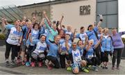 21 May 2017; Members of Waterstown Warriors Running Club in Palmerstown, Co Dublin, prior to the Streets of Dublin at the CHQ Building in North Wall, Dublin. Photo by Sam Barnes/Sportsfile