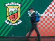 21 May 2017; A patron arrives at Elvery's MacHale Park prior to the Connacht GAA Football Senior Championship Quarter-Final match between Mayo and Sligo at Elvery's MacHale Park in Castlebar, Co Mayo. Photo by Stephen McCarthy/Sportsfile