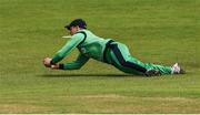 21 May 2017; William Porterfield of Ireland fields the ball during the One Day International match between Ireland and New Zealand at Malahide Cricket Club in Dublin. Photo by Cody Glenn/Sportsfile