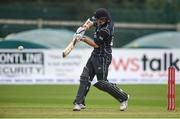 21 May 2017; Tom Latham of New Zealand hits a six off Simi Singh of Ireland during the One Day International match between Ireland and New Zealand at Malahide Cricket Club in Dublin. Photo by Cody Glenn/Sportsfile