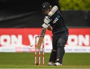 21 May 2017; Luke Ronchi of New Zealand during the One Day International match between Ireland and New Zealand at Malahide Cricket Club in Dublin. Photo by Cody Glenn/Sportsfile