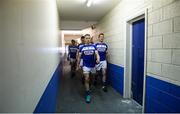 21 May 2017; The Laois team led by captain Stephen Attride make their way out of the dressing-room ahead of the Leinster GAA Football Senior Championship Round 1 match between Laois and Longford at O'Moore Park in Portlaoise, Co Laois. Photo by Daire Brennan/Sportsfile
