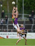 21 May 2017; Eoghan Nolan of Wexford in action against Darragh Foley of Carlow during the Leinster GAA Football Senior Championship Round 1 match between Carlow and Wexford at Netwatch Cullen Park in Carlow. Photo by Ramsey Cardy/Sportsfile