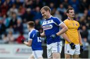 21 May 2017; Donal Kingston of Laois celebrates after scoring his side's second goal during the Leinster GAA Football Senior Championship Round 1 match between Laois and Longford at O'Moore Park in Portlaoise, Co Laois. Photo by Daire Brennan/Sportsfile