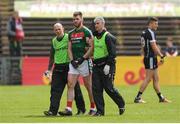 21 May 2017; Seamus O'Shea of Mayo leaves the pitch after picking up an injury during the Connacht GAA Football Senior Championship Quarter-Final match between Mayo and Sligo at Elvery's MacHale Park in Castlebar, Co. Mayo. Photo by Stephen McCarthy/Sportsfile