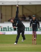 21 May 2017; Corey Anderson of New Zealand bowls to Niall O'Brien of Ireland during the One Day International match between Ireland and New Zealand at Malahide Cricket Club in Dublin. Photo by Cody Glenn/Sportsfile