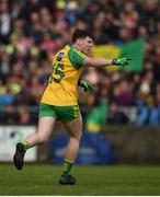 21 May 2017; Jamie Brennan celebrates after scoring a goal during the Ulster GAA Football Senior Championship Quarter-Final match between Donegal and Antrim at MacCumhaill Park in Ballybofey, Co Donegal. Photo by Philip Fitzpatrick/Sportsfile