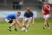21 May 2017; Conor French, left, and John Crowe of Wicklow during the Leinster GAA Football Senior Championship Round 1 match between Louth and Wicklow at Parnell Park in Dublin. Photo by Piaras Ó Mídheach/Sportsfile