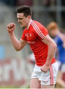 21 May 2017; Tommy Durnin of Louth celebrates a score for his side late in the game during the Leinster GAA Football Senior Championship Round 1 match between Louth and Wicklow at Parnell Park in Dublin. Photo by Piaras Ó Mídheach/Sportsfile
