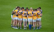 21 May 2017; The Longford team huddle ahead of the Leinster GAA Football Senior Championship Round 1 match between Laois and Longford at O'Moore Park in Portlaoise, Co Laois. Photo by Daire Brennan/Sportsfile