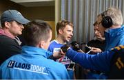 21 May 2017; Ross Munnelly of Laois talks to the media after the Leinster GAA Football Senior Championship Round 1 match between Laois and Longford at O'Moore Park in Portlaoise, Co Laois. Photo by Daire Brennan/Sportsfile