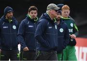 21 May 2017; Ireland coach John Bracewell and the team after their loss during the One Day International match between Ireland and New Zealand at Malahide Cricket Club in Dublin. Photo by Cody Glenn/Sportsfile